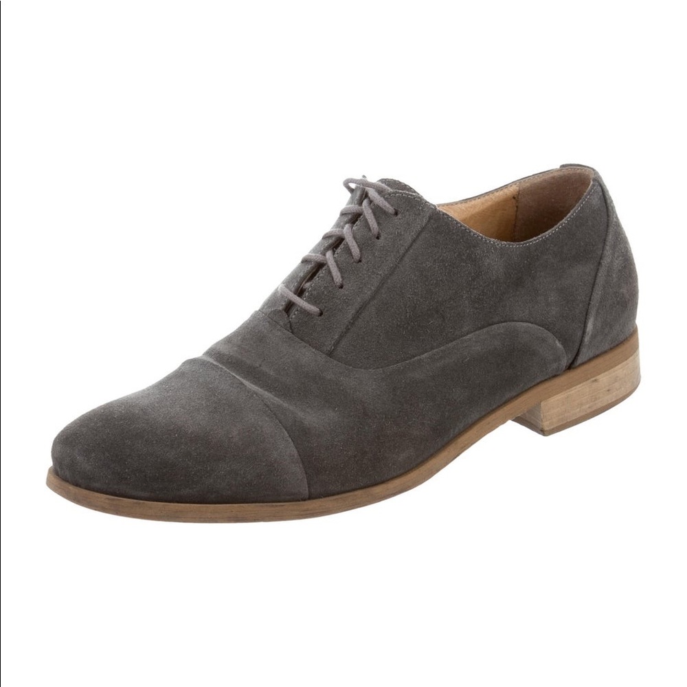 Surface to Air. Gray Suede oxford / derby shoes